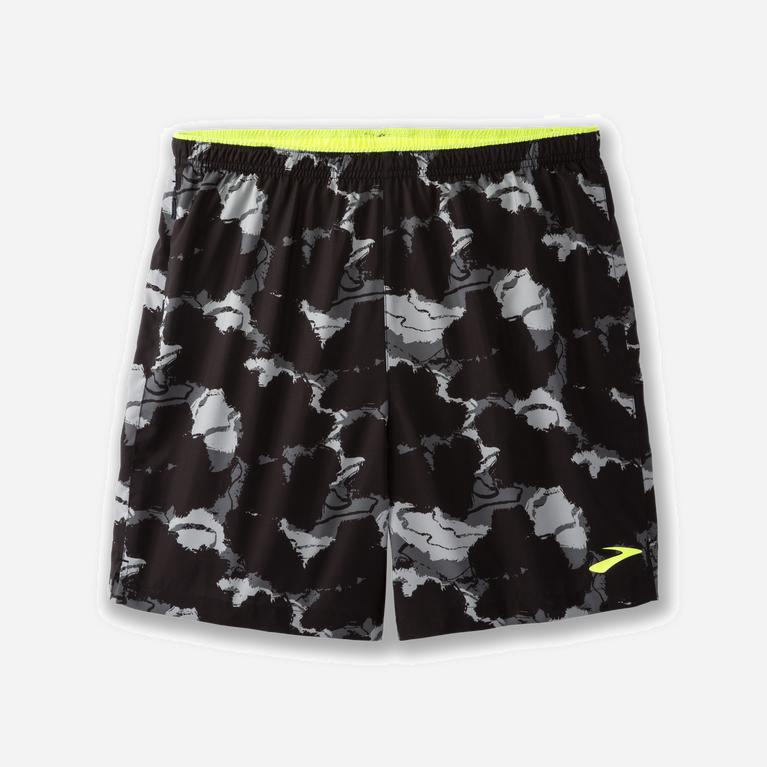 Brooks Go-To 7 Løpeshorts Herre Tilbud - Svart/Camouflage - Norge (DJN750346)